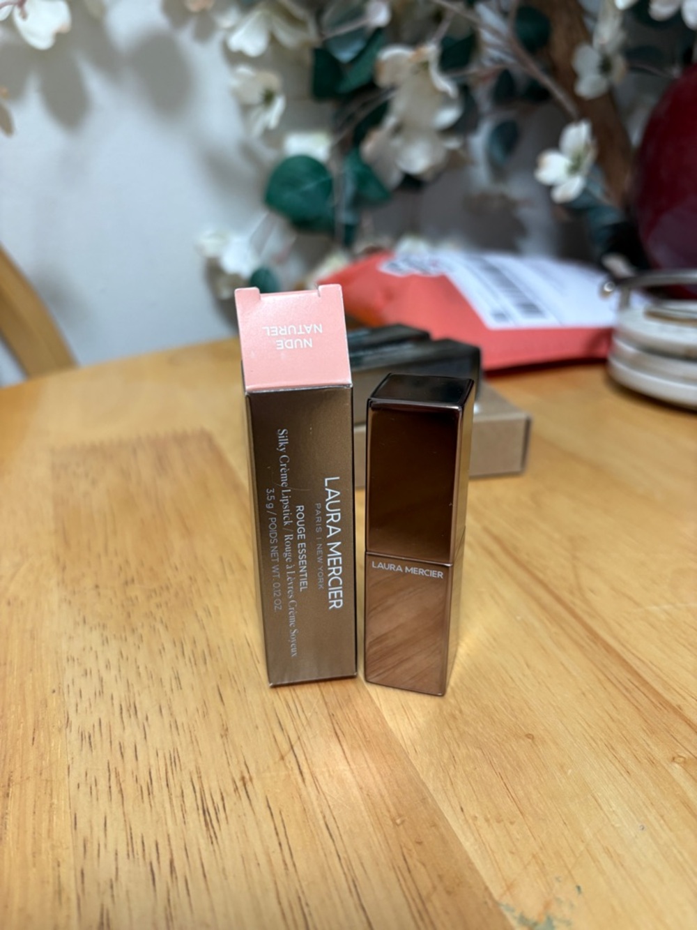 Laura Mercier Rouge Essentiel Silky Creme Lipstick NUDE NATUREL New & Boxed
